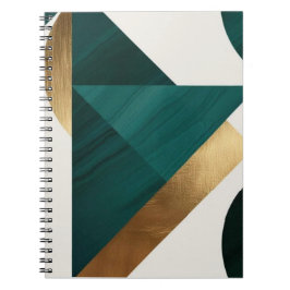 Abstrakt Geometrische Kunst Moderne Notebook-Spira Notizblock