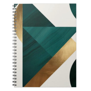 Abstrakt Geometrische Kunst Moderne Notebook-Spira Notizblock