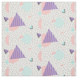 Abstrakt geometrische Lila rosa Aqua-Formen Modern Stoff