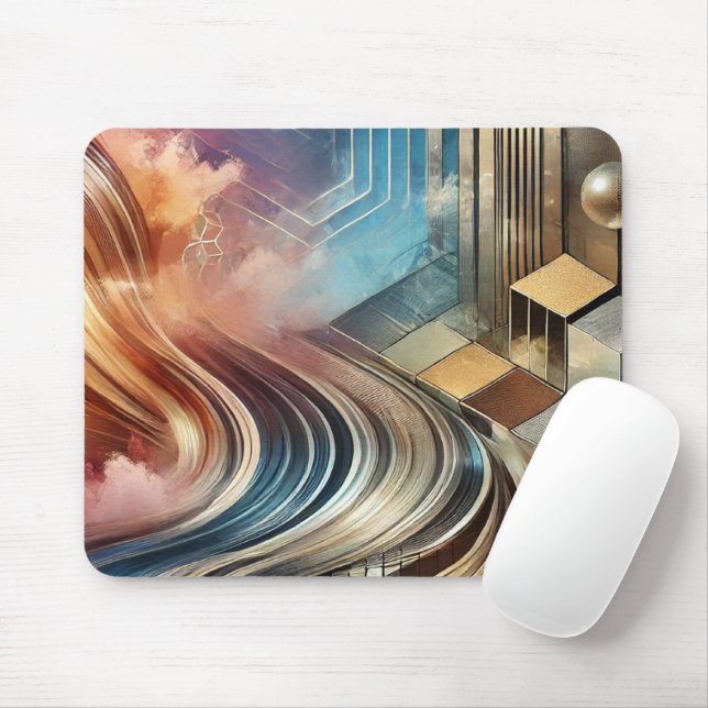 Abstrakt geometrische Mauspad (Mit Mouse)