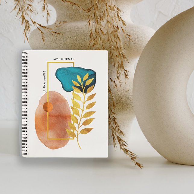 Abstrakt geometrische Mitte des Jahrhunderts Moder Notizbuch (Von Creator hochgeladen)