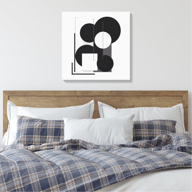 Abstrakt Geometrische moderne Leinwand (Insitu (Schlafzimmer))