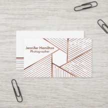 Abstrakt geometrische Rose Gold Foil Fotograf