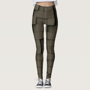 Abstrakt geometrischer dunkler Schatten Leggings