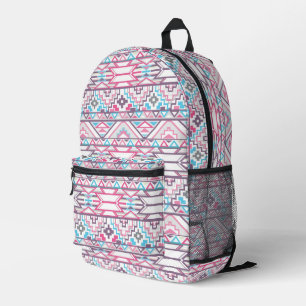Abstrakt geometrisches Azteenmuster Bedruckter Rucksack
