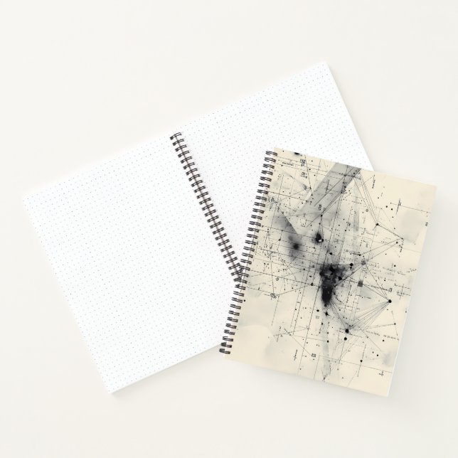 Abstrakt-geometrisches Design-Notebook Notizbuch (Innenseite)