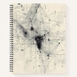 Abstrakt-geometrisches Design-Notebook Notizbuch
