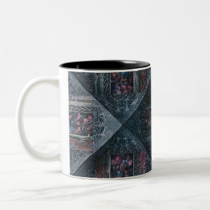 Abstrakt geometrisches Muster Zwei-Tonen-Tasse - M Zweifarbige Tasse