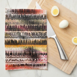 Abstrakt gestreift aus aufgeschnittenem Papier Geschirrtuch