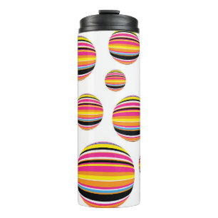 abstrakt gestreifte Regentropfen nahtlos multisch Thermosbecher