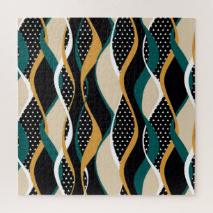 Abstrakt gestreiftes, farbenprächtiges Wellenmuste