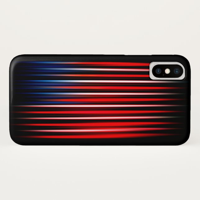Abstrakt gestrichene amerikanische Flagge Case-Mate iPhone Hülle (Rückseite (Horizontal))