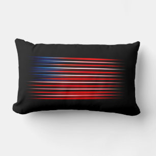 Abstrakt gestrichene amerikanische Flagge Lendenkissen
