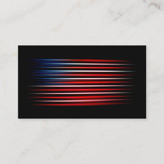 Abstrakt gestrichene amerikanische Flagge Visitenkarte (Vorderseite)