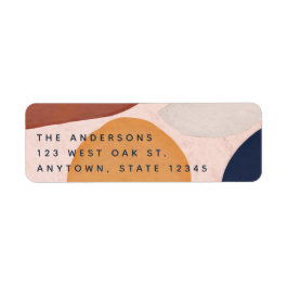 Abstrakt gestrichene Formen Rücksendeadresse