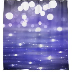 Abstrakt glänzende violette Hintergrundgrafik Duschvorhang