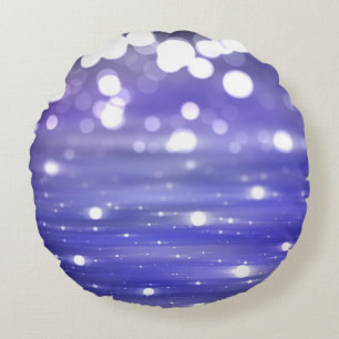 Abstrakt glänzende violette Hintergrundgrafik Rundes Kissen