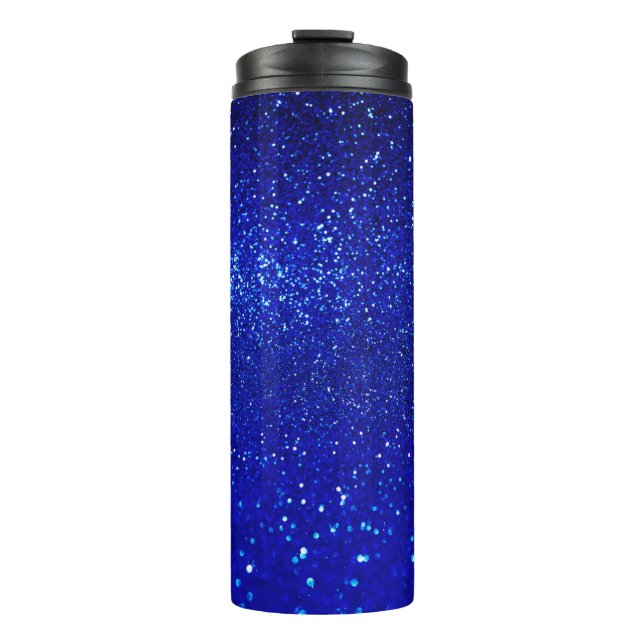 Abstrakt glänzender Glitzer-Hintergrund Thermosbecher (Vorderseite)