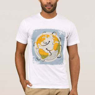 Abstrakt Globe Mens T - Shirt