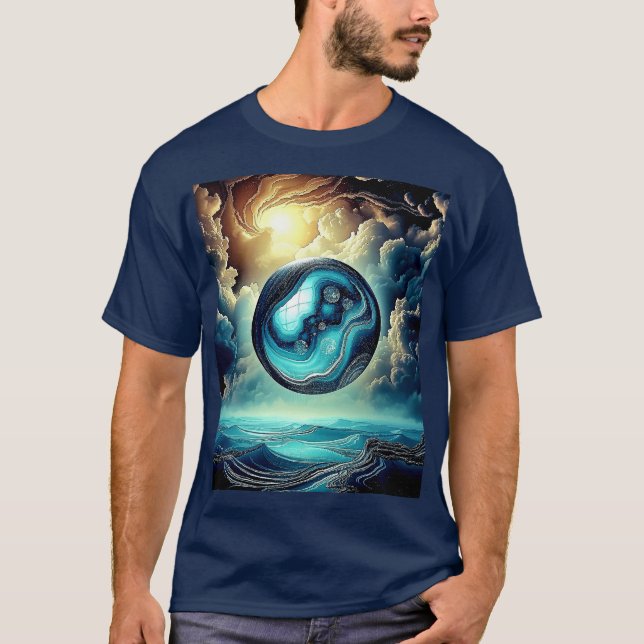 Abstrakt Globe T-Shirt (Vorderseite)