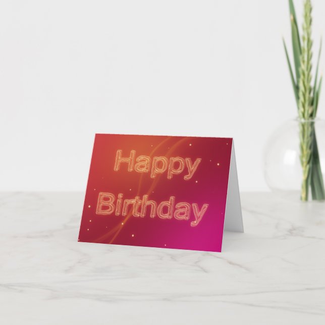 Abstrakt Glocken zum Geburtstag - Grußkarte Karte (Vorderseite)