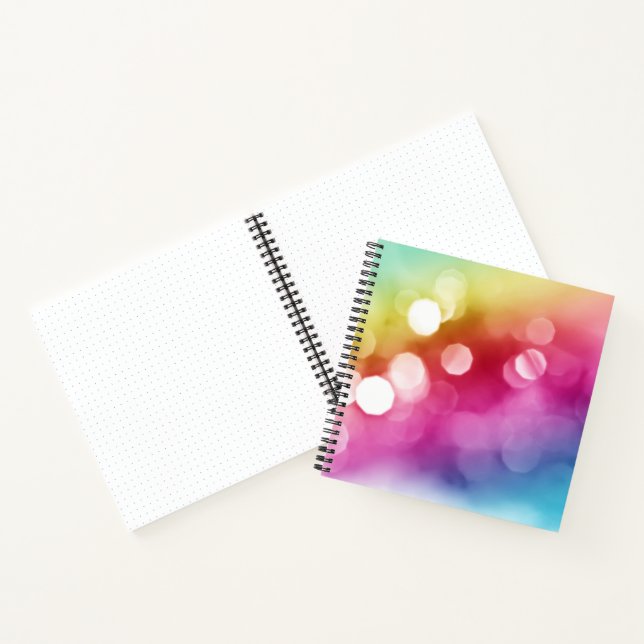Abstrakt Glow Custom SpiralNotebook Notizbuch (Innenseite)