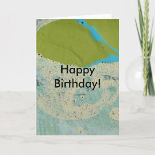 Abstrakt, glücklich zum Geburtstag! Karte