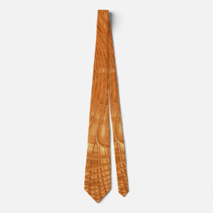 Abstrakt Golden Waves Neck Tie Gold Krawatte