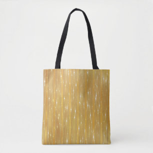 Abstrakt goldgelb mit Glitzer Tasche