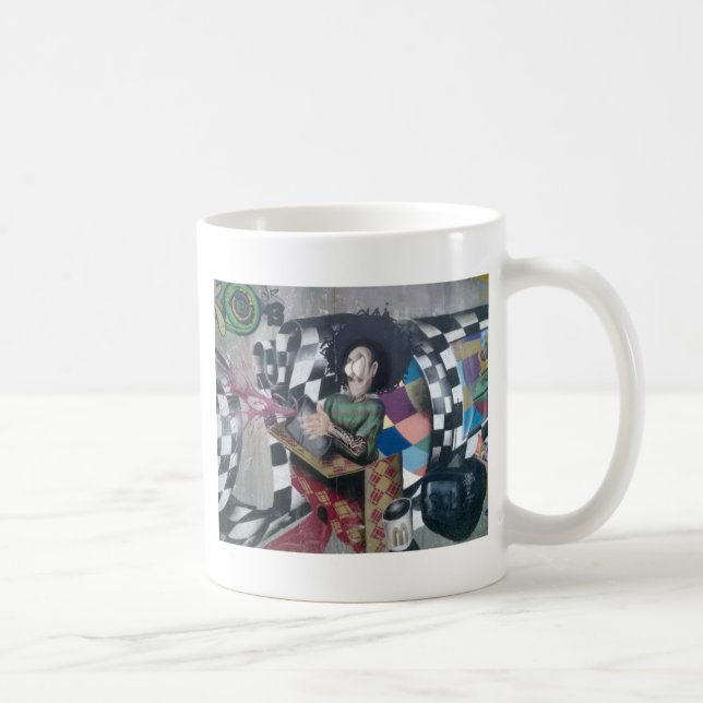 Abstrakt Graffiti Artwork Kaffeetasse (Rechts)