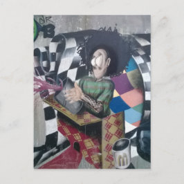 Abstrakt Graffiti Artwork Postkarte