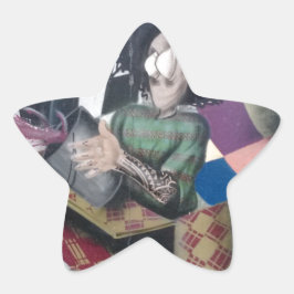 Abstrakt Graffiti Artwork Stern-Aufkleber