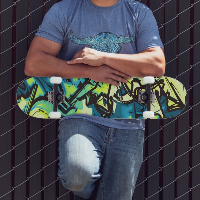 Abstrakt Graffiti Skateboard (Außenbereich 3)