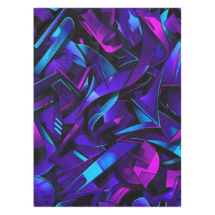 Abstrakt Graffiti Street Swirl Tischdecke