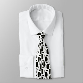 Abstrakt Graustufen Muster Neck Tie Krawatte