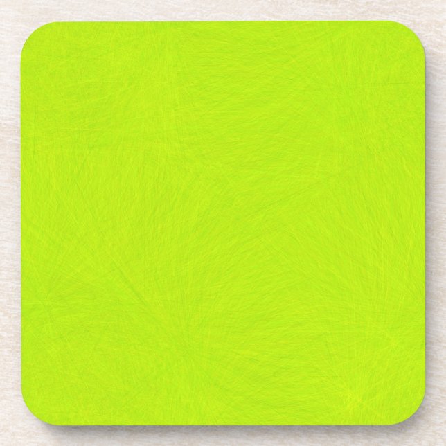 Abstrakt grün Limon Getränkeuntersetzer (Vorderseite)