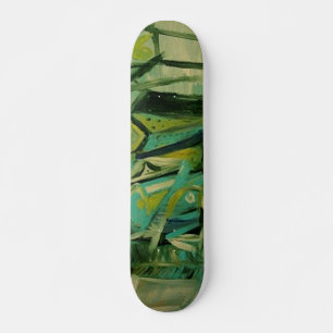 Abstrakt Grün Skateboard