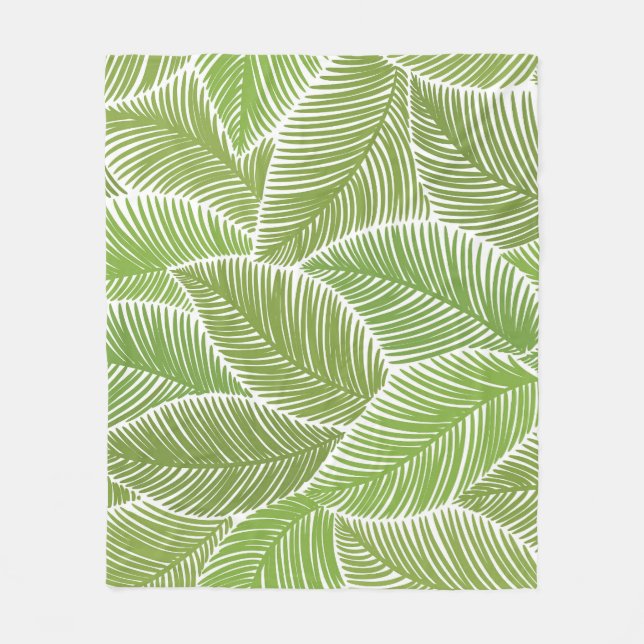 Abstrakt grüne Blüte, nahtloser Hintergrund. Fleecedecke (Vorderseite)