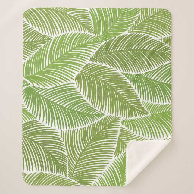 Abstrakt grüne Blüte, nahtloser Hintergrund. Sherpadecke (Vorderseite)