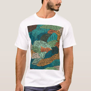 Abstrakt Grunge: Nahtloses Muster. T-Shirt