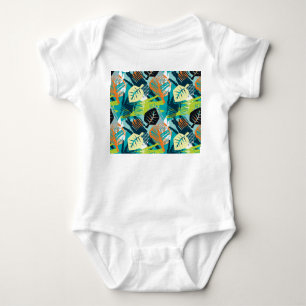 Abstrakt Grunge: Rough Seamless Surface. Baby Strampler