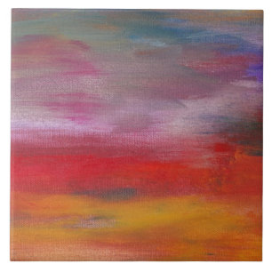 Abstrakt - Guash & Acryl - Angenehme Träume Fliese
