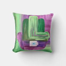 Abstrakt Hamsa Pillow
