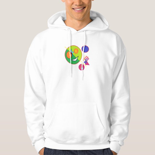 Abstrakt Happy Art Hoodie (Vorderseite)