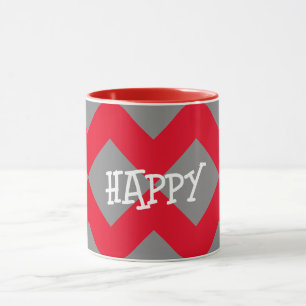 Abstrakt Happy Tasse