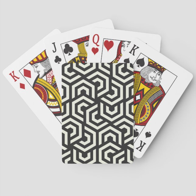 abstrakt, Hintergrund, Grafik, Formen, Muster Spielkarten (Rückseite)