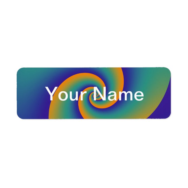 Abstrakt Hintergrund Spirals soft V + Ihr Text (Vorne)