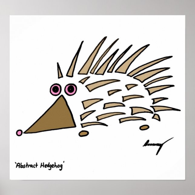 Abstrakt Igel Poster (Vorne)