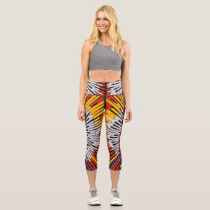 Abstrakt in Band - Sternexplosion Capri Leggings