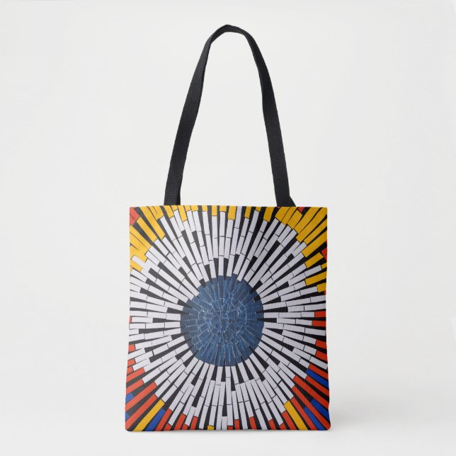 Abstrakt in Band - Sternexplosion Tasche (Vorderseite)